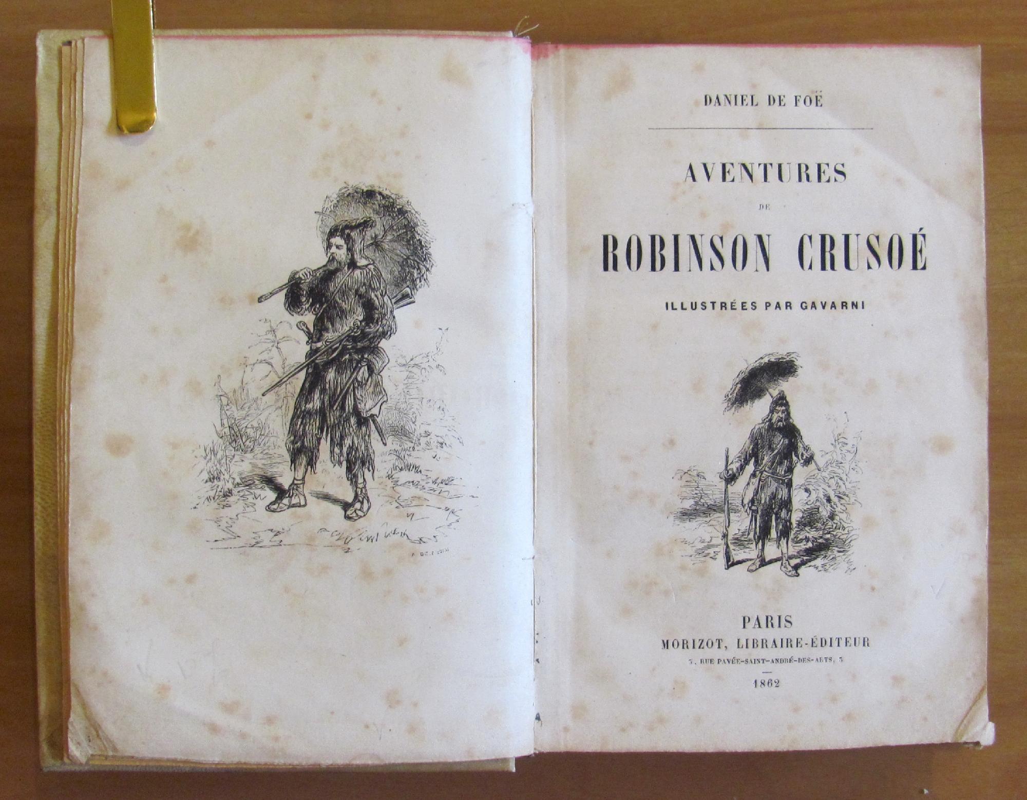 Aventures De Robinson Crusoe - 1862 Ill. Gavarni