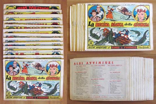 Lotto Di 13 - Albi Avventure - Serie Cino E Franco N.14/30 - Capriotti 1948 - copertina