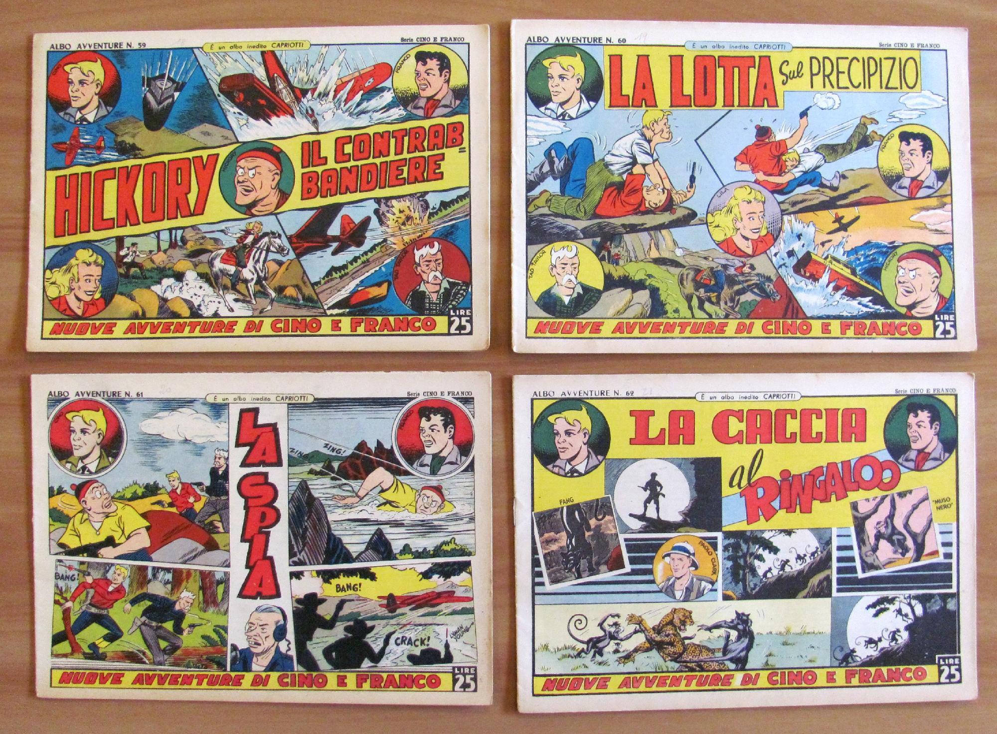 Lotto Di 13 - Albi Avventure - Serie Cino E Franco N.14/30 - Capriotti 1948