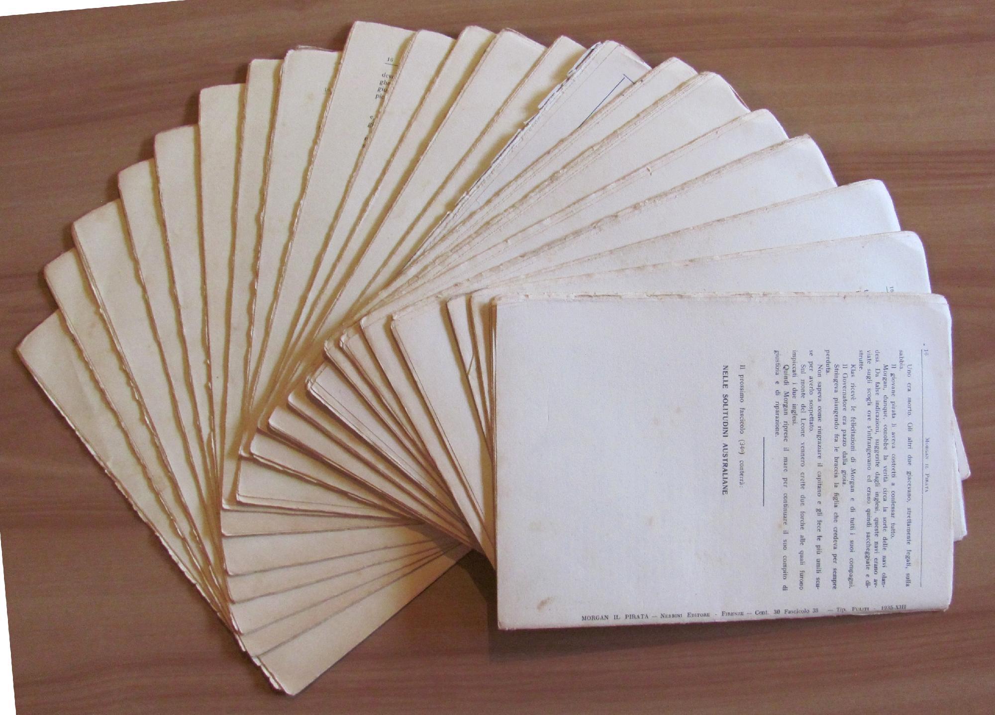 Morgan Il Piarata - Raccolta Completa 1/50 (-34) - Nerbini, I Edizione 1935