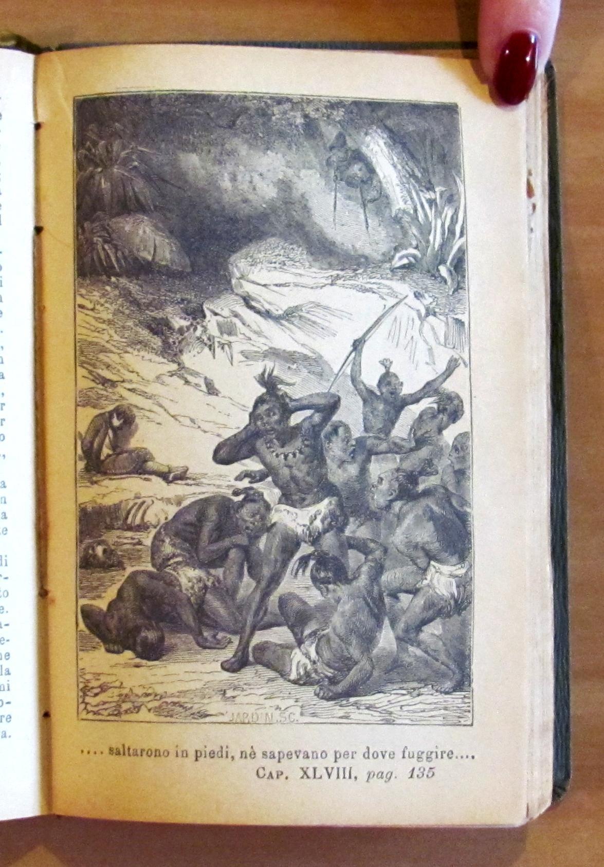 Avventure Di Robinson Crusoe' In 4 Volumi Completo - Ed. Guigoni 1885