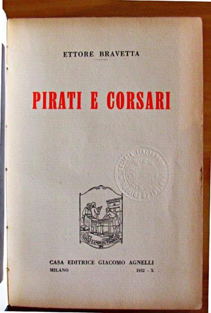 Pirati E Corsari - Ettore Bravetta - copertina