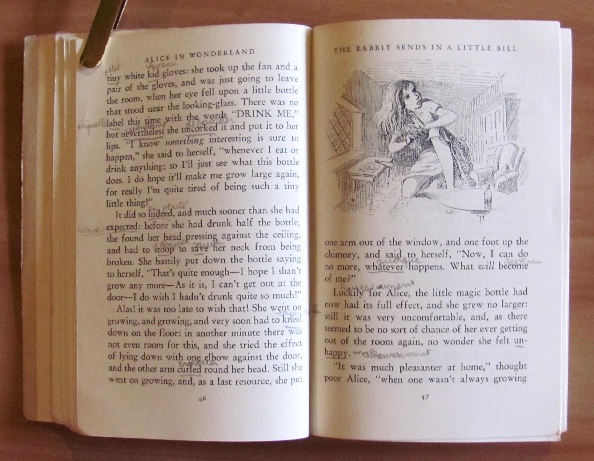 Alicès adventures in wonderland and Through the Looking-Glass , I ed. 1946 ill. PEAKE