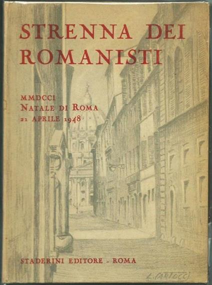 Strenna Dei Romanisti - Natale Di Roma 1948 - copertina