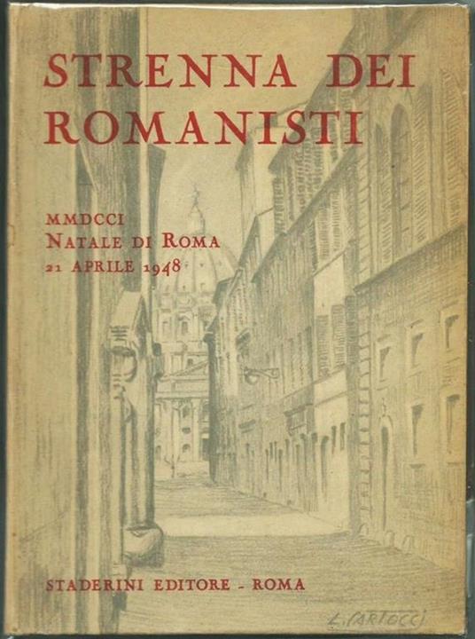 Strenna Dei Romanisti - Natale Di Roma 1948 - copertina