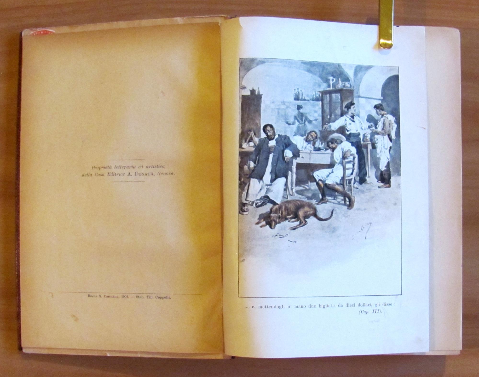 La SOVRANA DEL CAMPO D'ORO, I ed. 1905 con ill. di DELLA VALLE