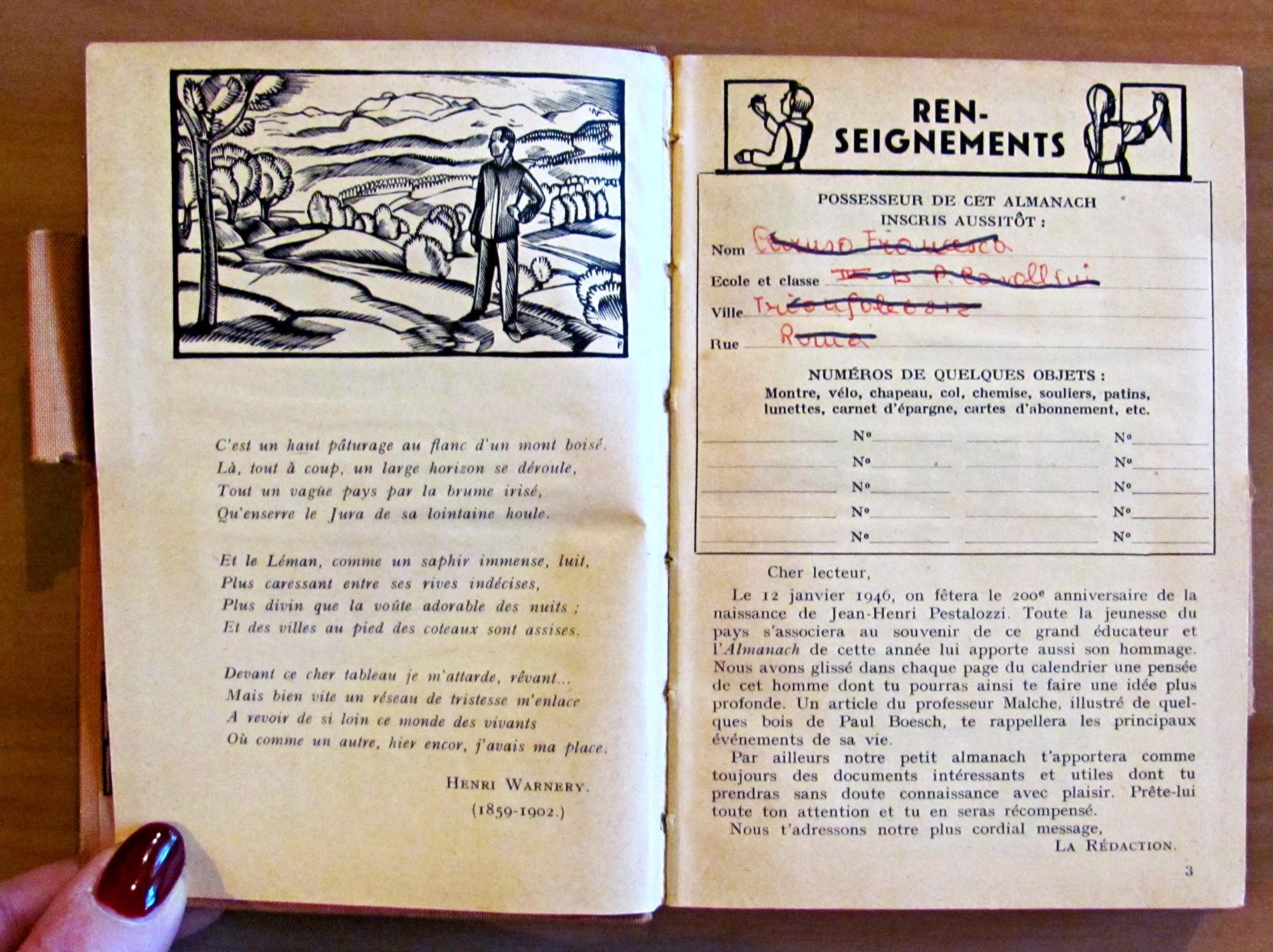 Almanach Pestalozzi 1946