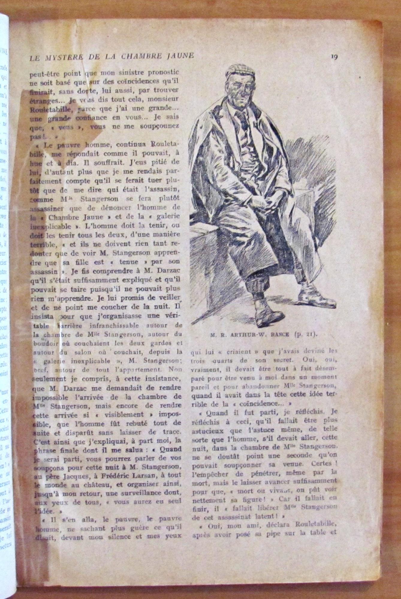 Le Mystere De La Chambre Jaune - Les Aventures Extraordinaires De Joseph Rouletabille, Reporter - 2Éme Partie - Collection Des Romans D'Aventures Et D'Action