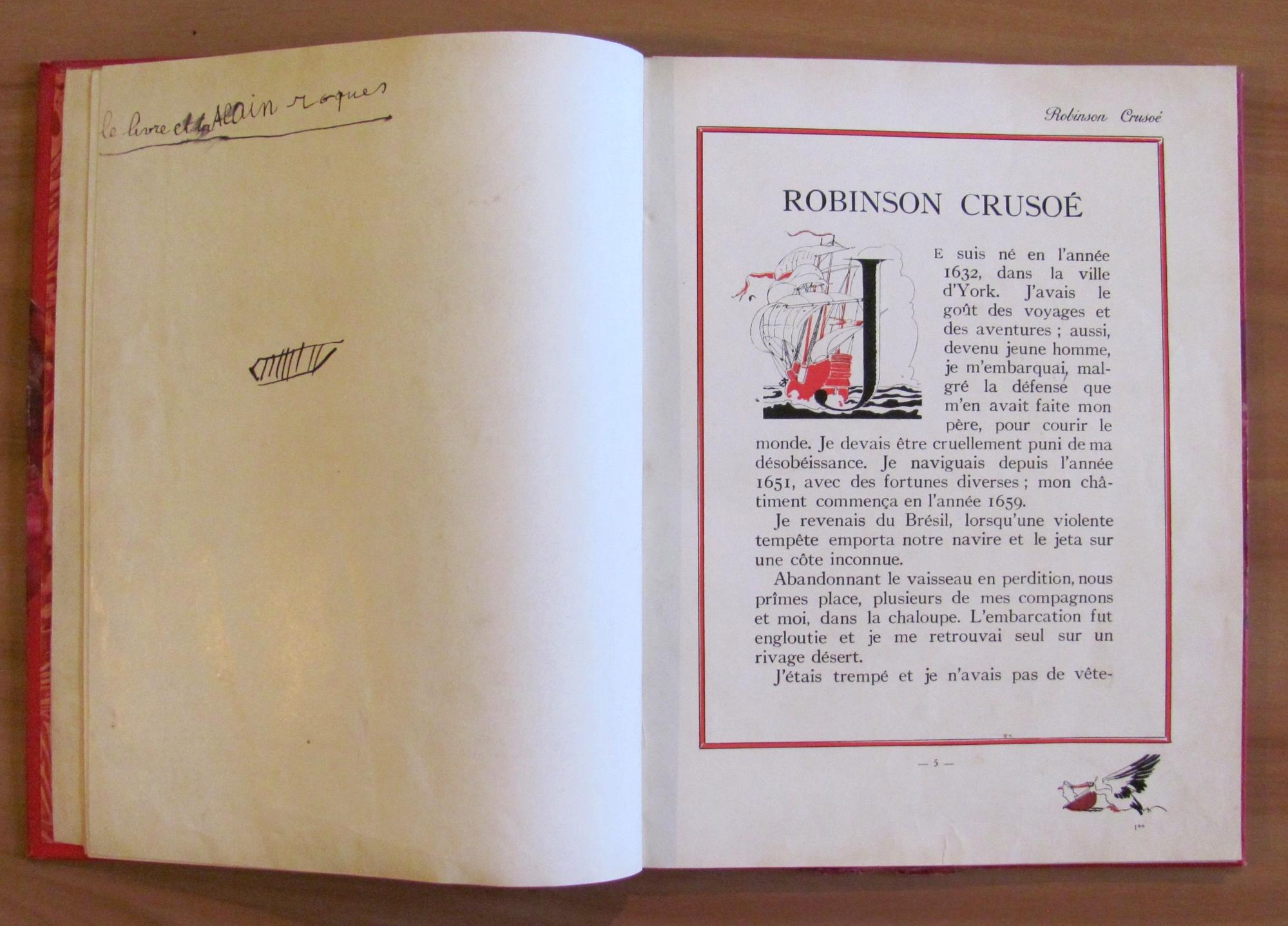 Robinson Crusoe - 1930 Ill. Felix Lorioux - Ottimo
