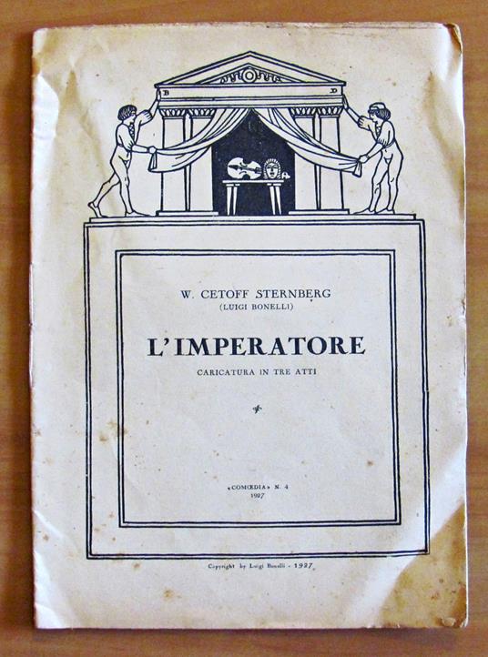 L' IMPERATORE - Caricatura in tre atti - copertina