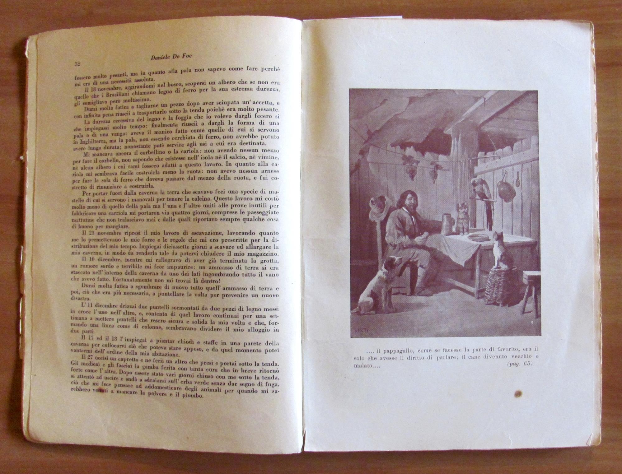 LE AVVENTURE DI ROBINSON CRUSOE, - Nuova traduzione integrale 1933 - ill. TOPPI e SIRTI