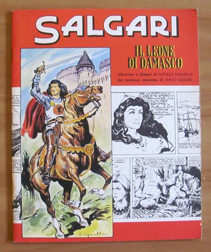 SALGARI - IL LEONE DI DAMASCO - 1973 ill. PAPARELLA - copertina