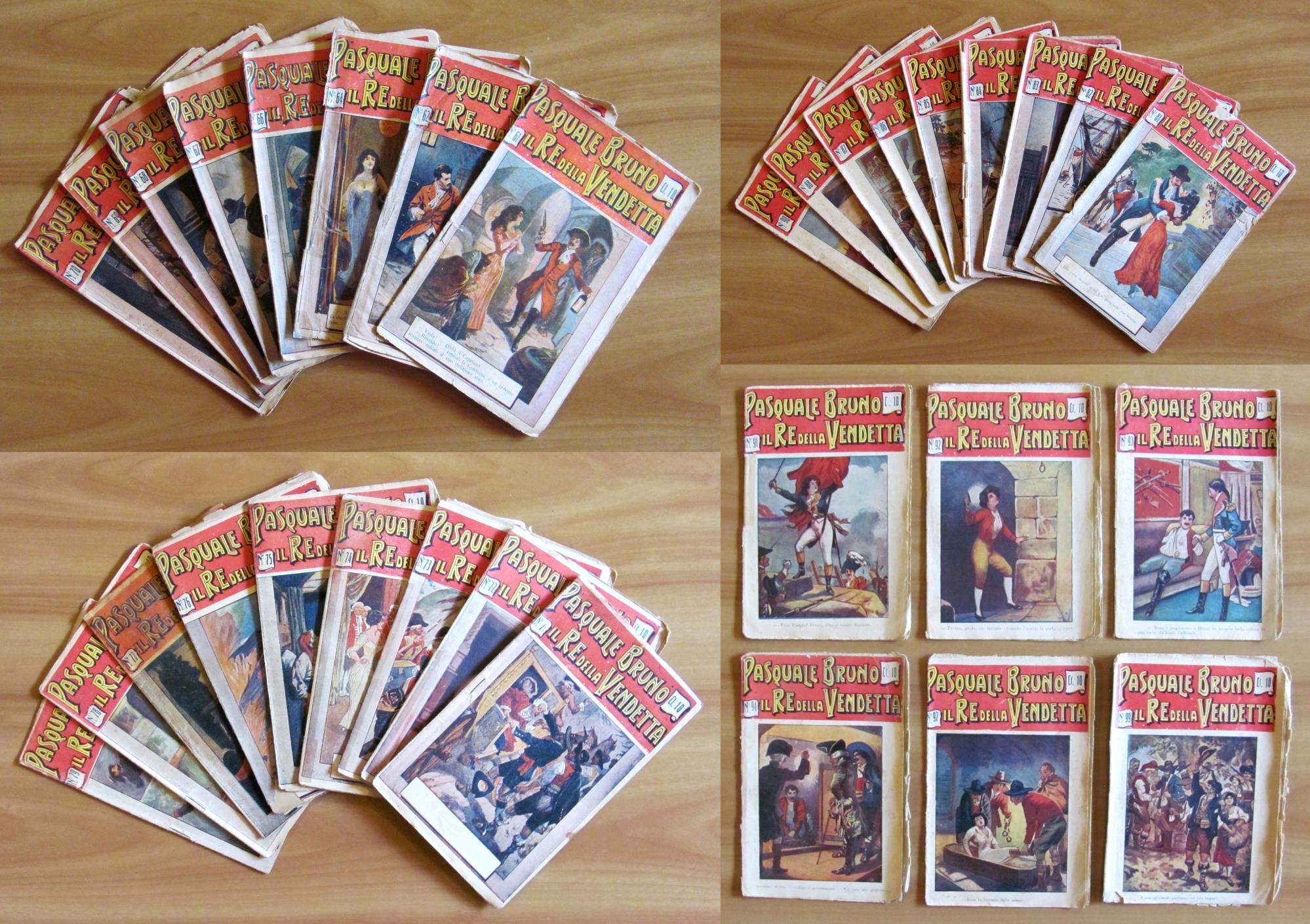 PASQUALE BRUNO il Re della Vendetta - 1911/12 - Raccolta di 85 Fascicoli 1/99
