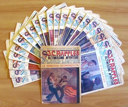 J. C. RAFFLES ultimissime avventure di Lord Lister - Raccolta Completa in 22 Fascicoli sciolti - Anonimo - copertina