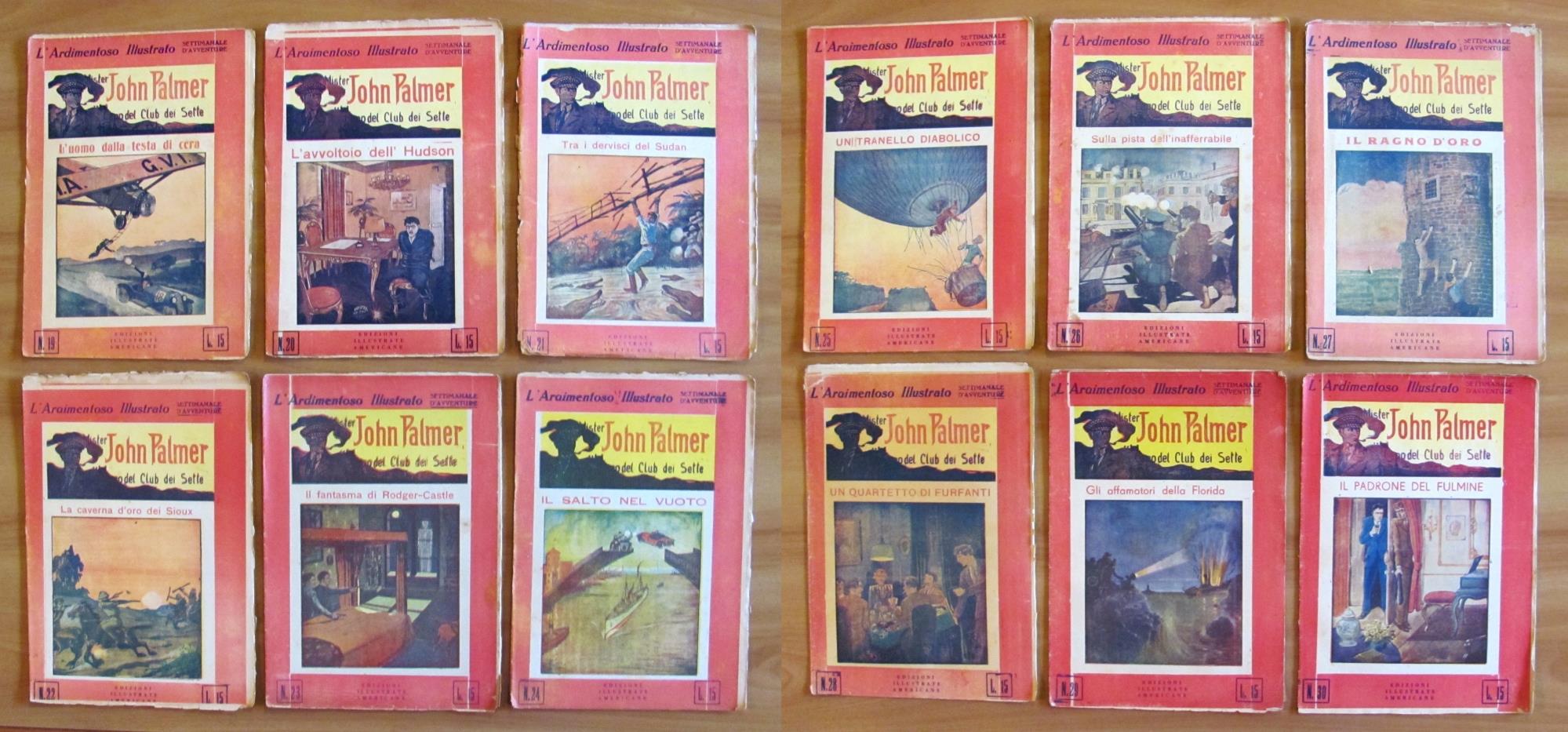 MISTER JOHN PALMER Capo del Club dei Sette - Raccolta in Fascicoli sciolti 1/30