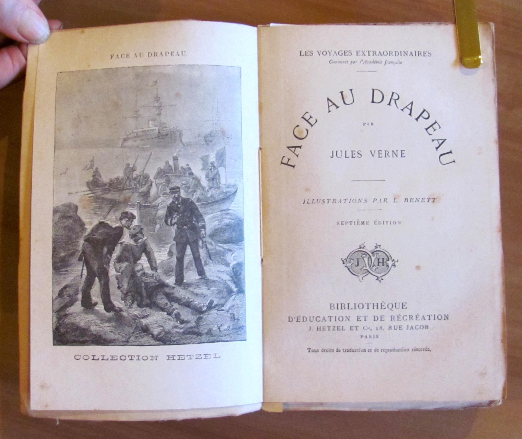 Les Voyages Extraordinaires - FACE AU DRAPEAU, 1916 - ill. BENETT