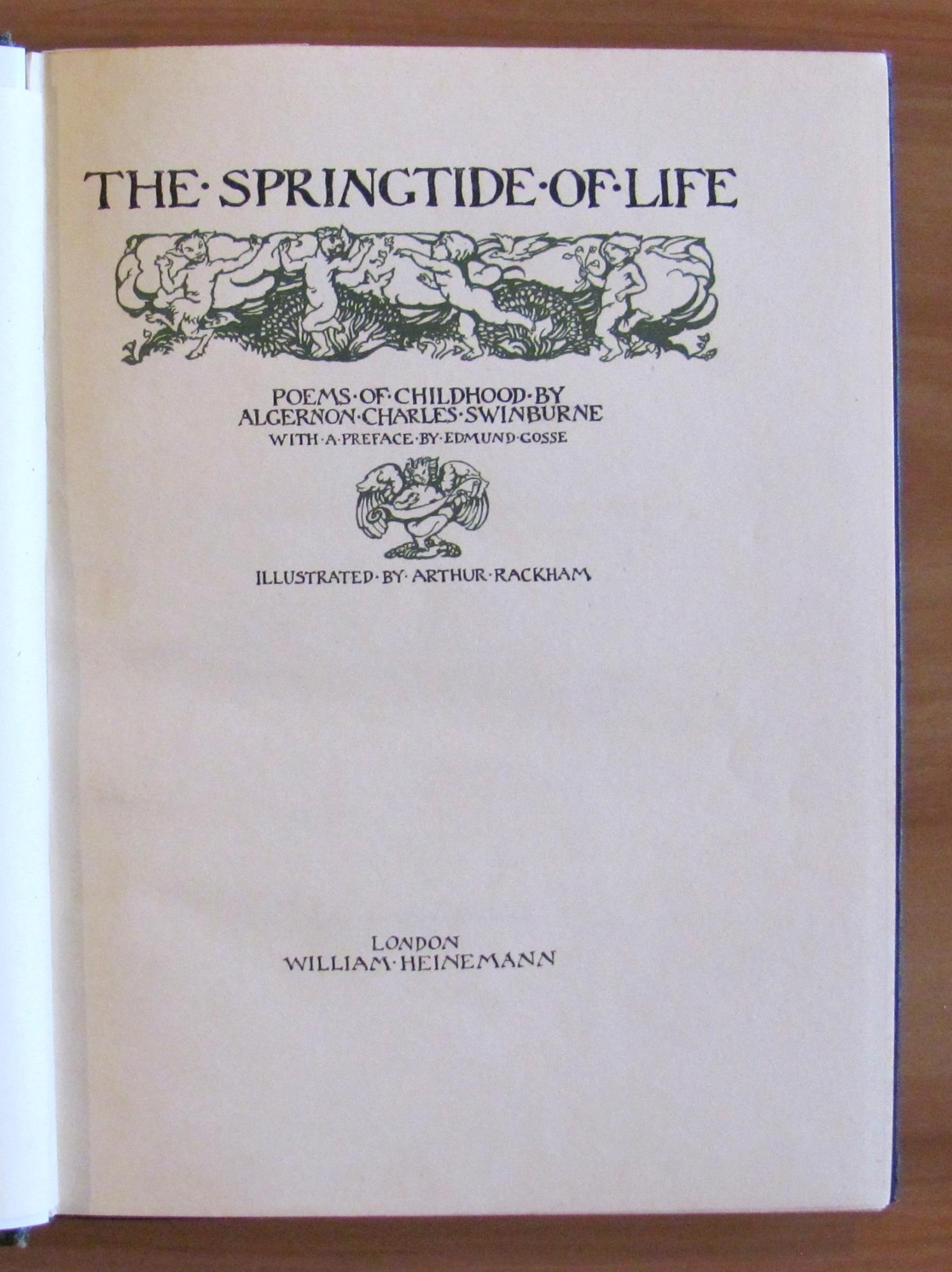 THE SPRINGTIDE OF LIFE - Poems of childhood, I ed. 1918 - ill. RACKHAM