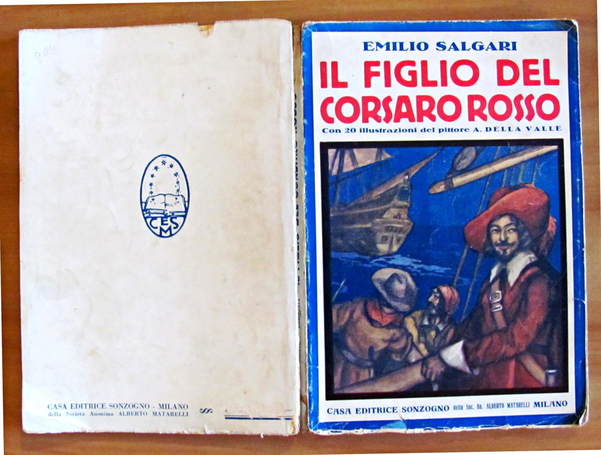 IL FIGLIO DEL CORSARO ROSSO - 20 illustrazioni di DELLA VALLE