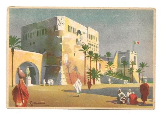 Cartolina - LOTTERIA DI TRIPOLI Acquistate un Biglietto - ill. BONELLI - copertina