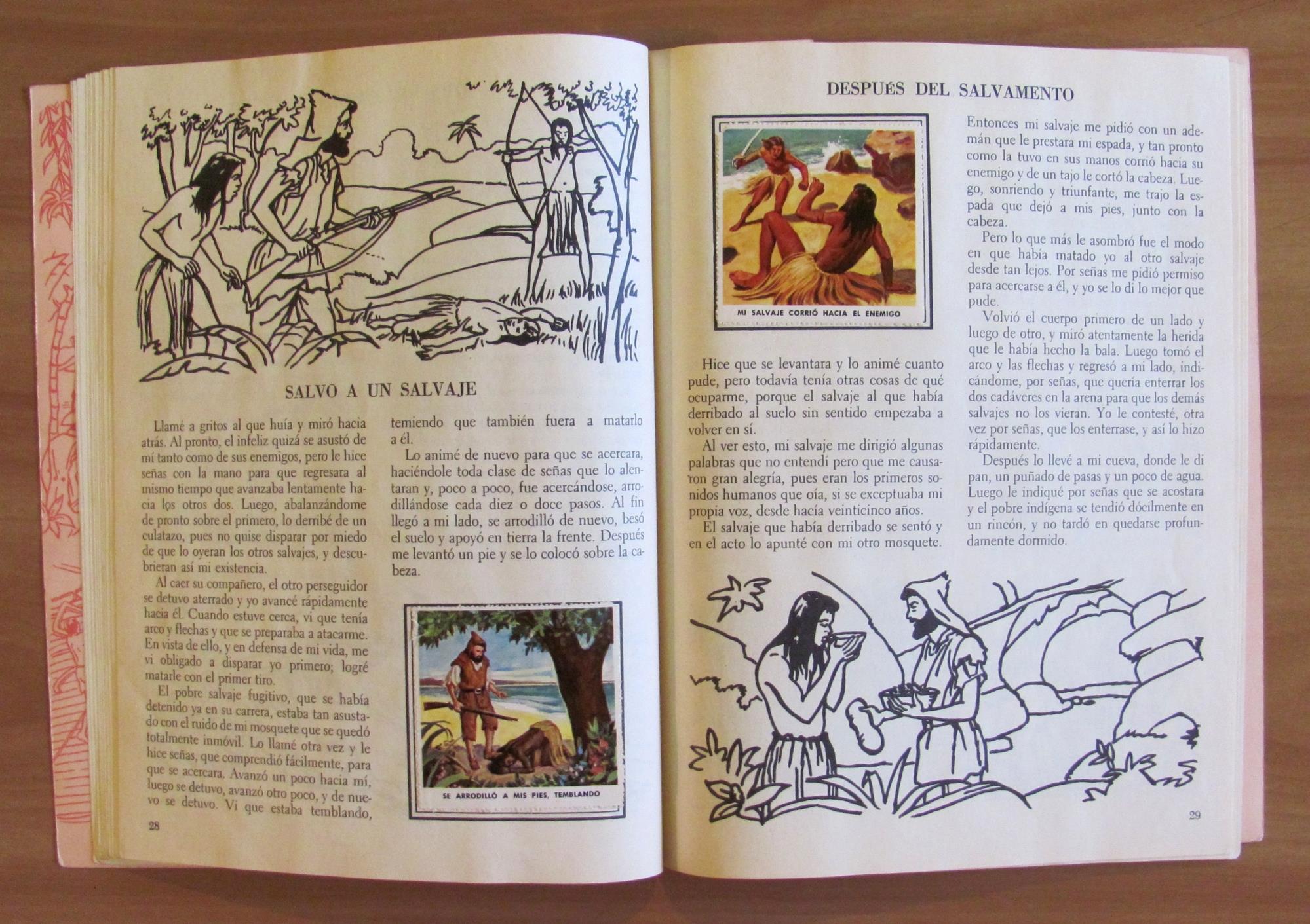 UN LIBRO DE ORO DE ESTAMPAS - ROBINSON CRUSOE - I ed. 1964 - Album COMPLETO