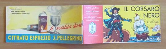 IL CORSARO NERO - Coll Libri Celebri N.42 - MAGNESIA SAN PELLEGRINO - Emilio Salgari - copertina