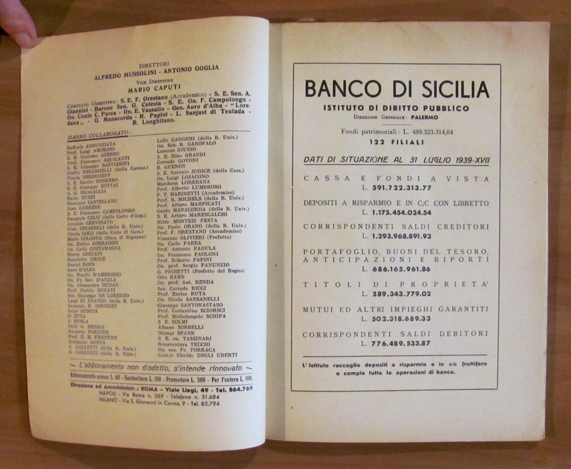 REGIME CORPORATIVO N.9 (POLEMICA), 30 Settembre 1939