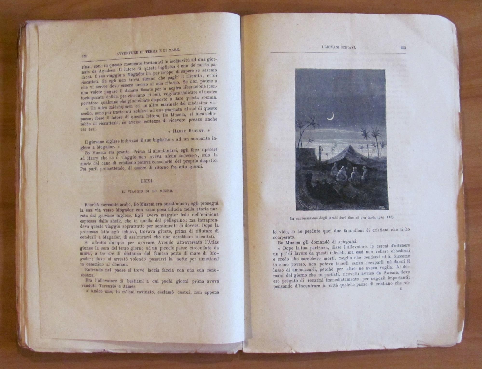 I GIOVANI SCHIAVI - Avventure di Terra e di Mare, I ed. 1874
