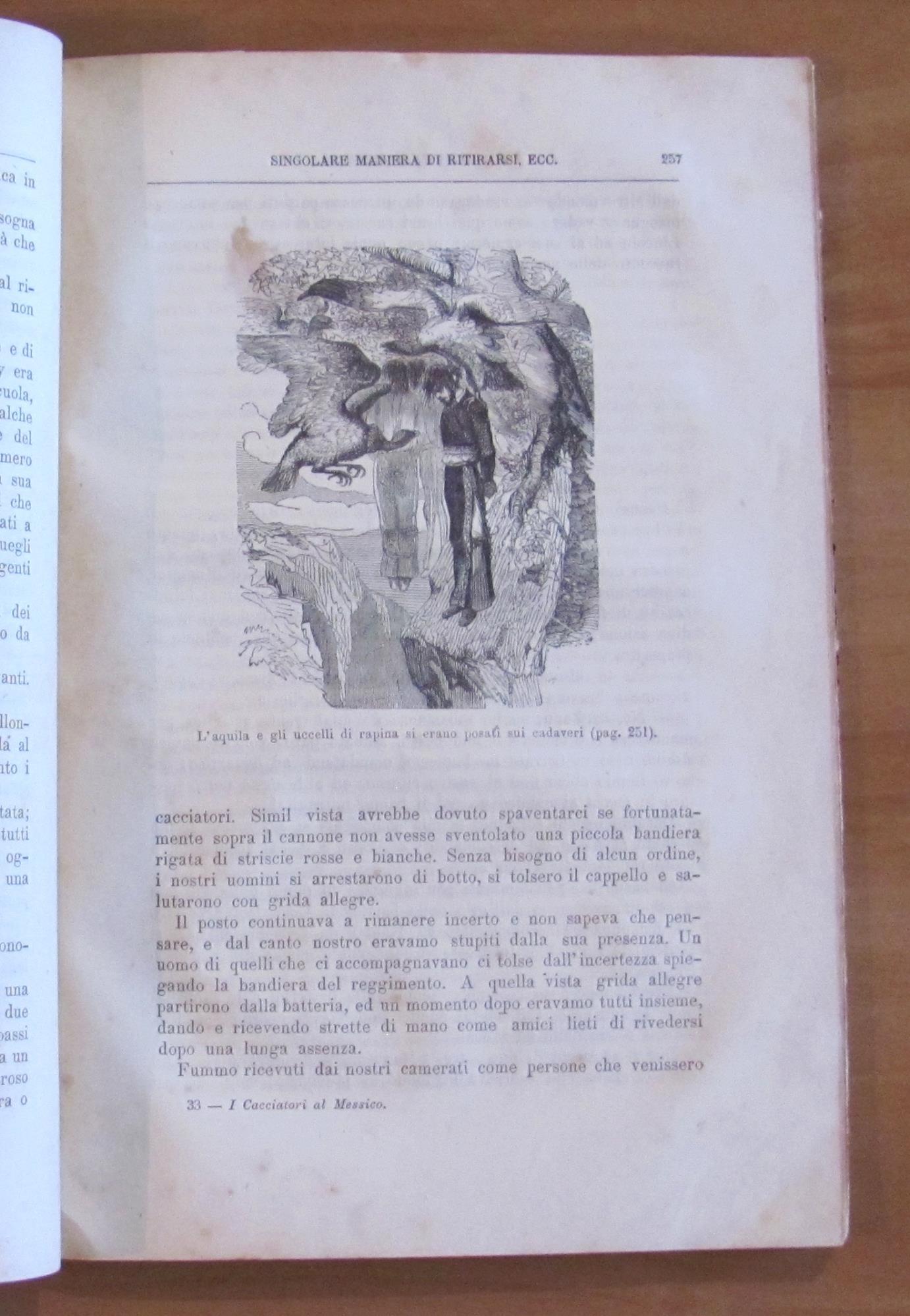 I CACCIATORI AL MESSICO - Avventure di Terra e di Mare, I ed. 1878