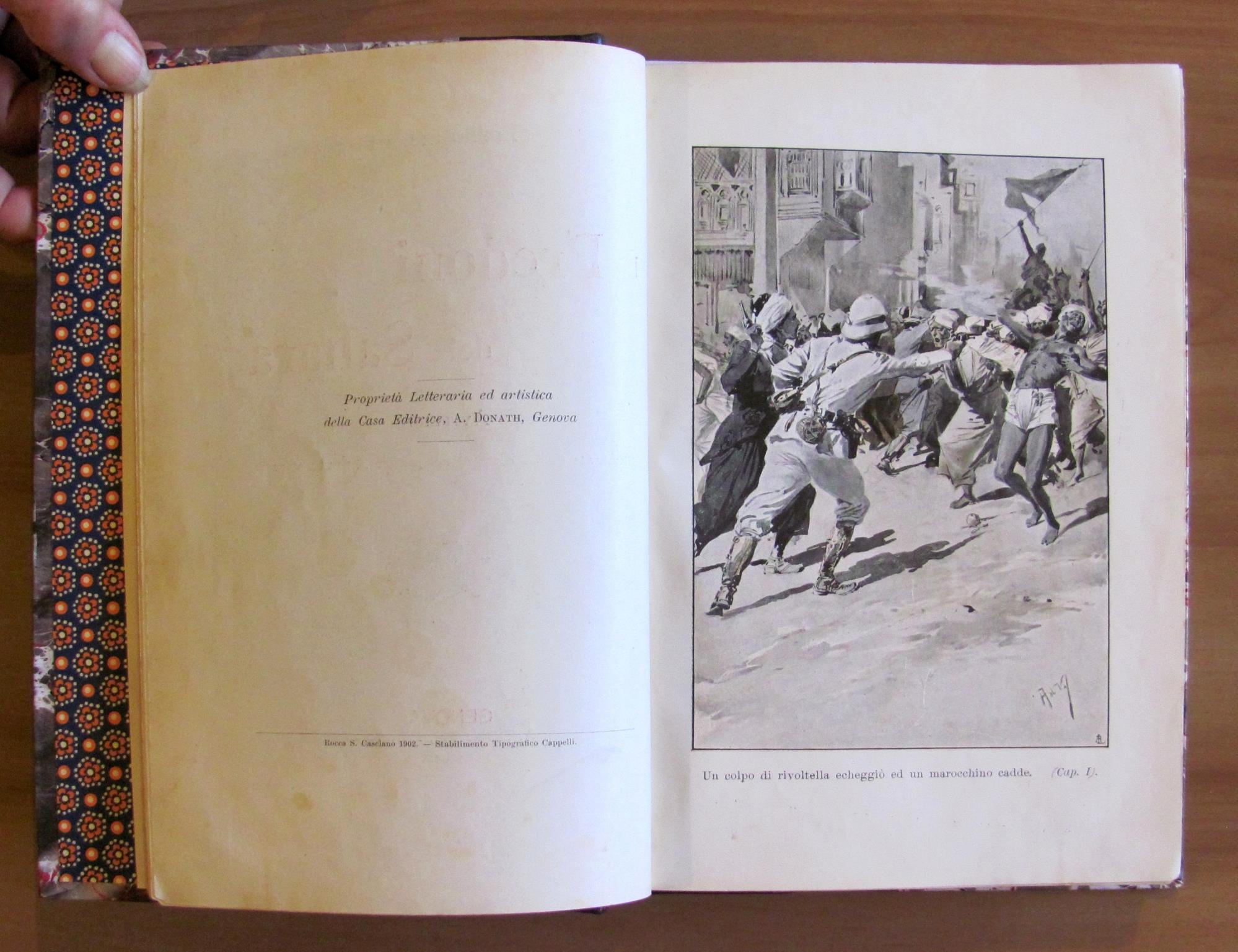 I PREDONI DEL SAHARA, I ed. 1903 - ill. DELLA VALLE