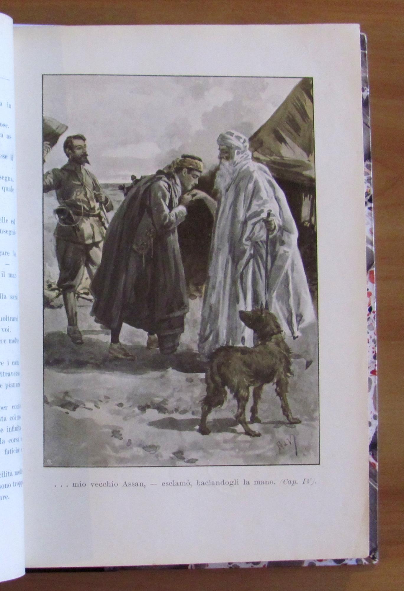 I PREDONI DEL SAHARA, I ed. 1903 - ill. DELLA VALLE