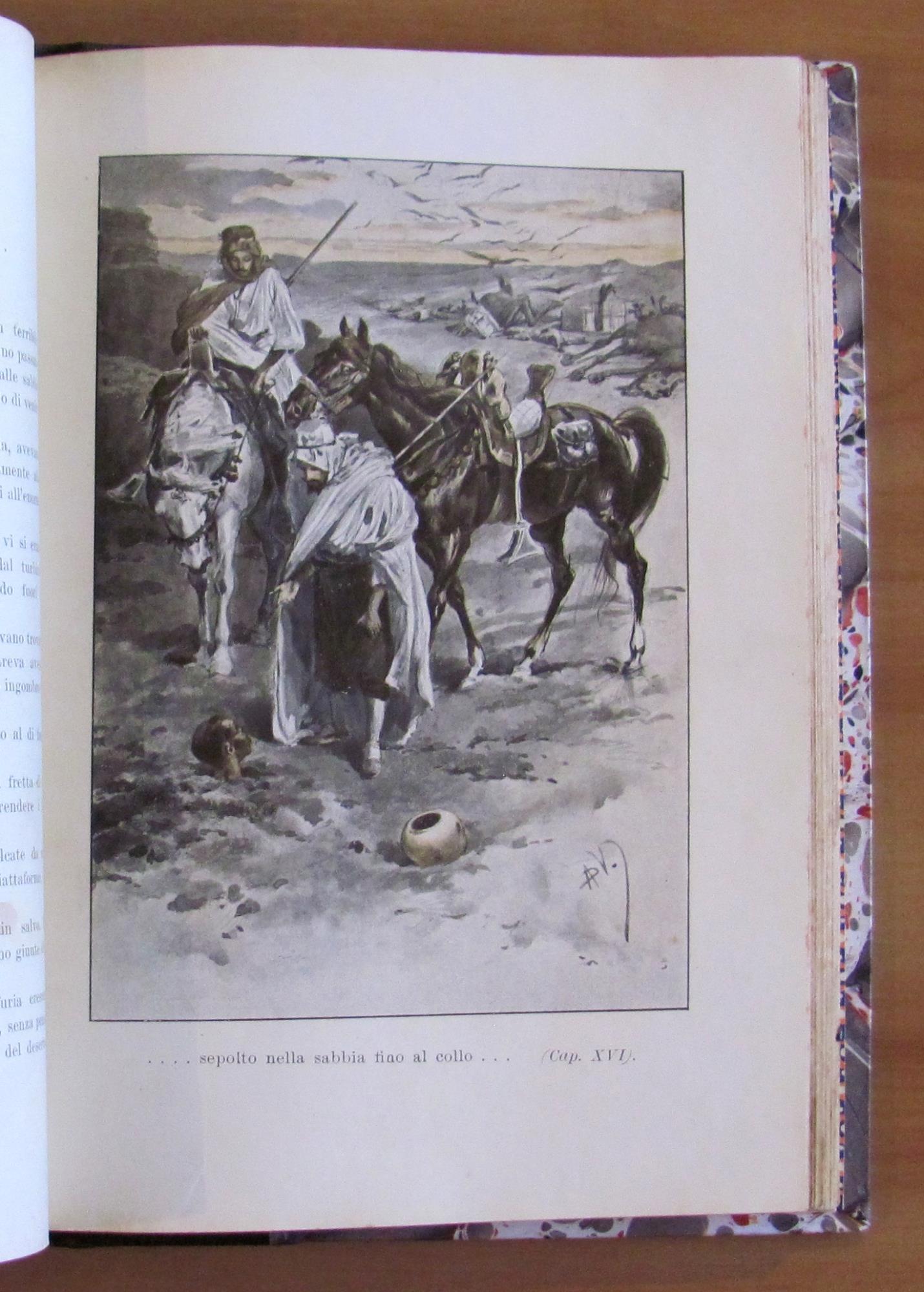 I PREDONI DEL SAHARA, I ed. 1903 - ill. DELLA VALLE