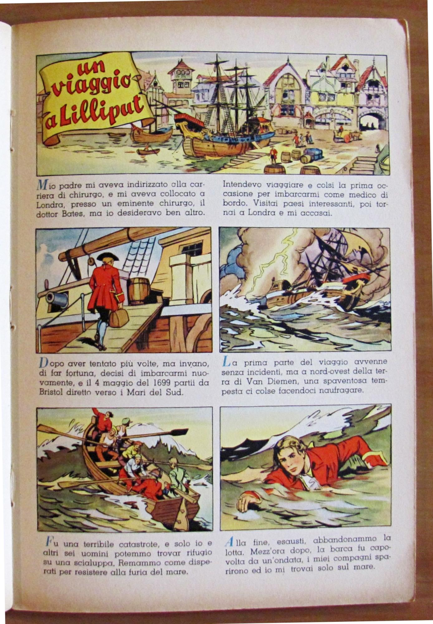 I VIAGGI DI GULLIVER - Illustrazioni di GALLEPPINI - Lit. 100