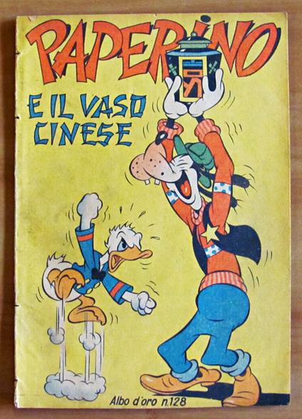 PAPERINO E IL VASO CINESE - Albo d'Oro N.128, 1948 - Walt Disney - copertina