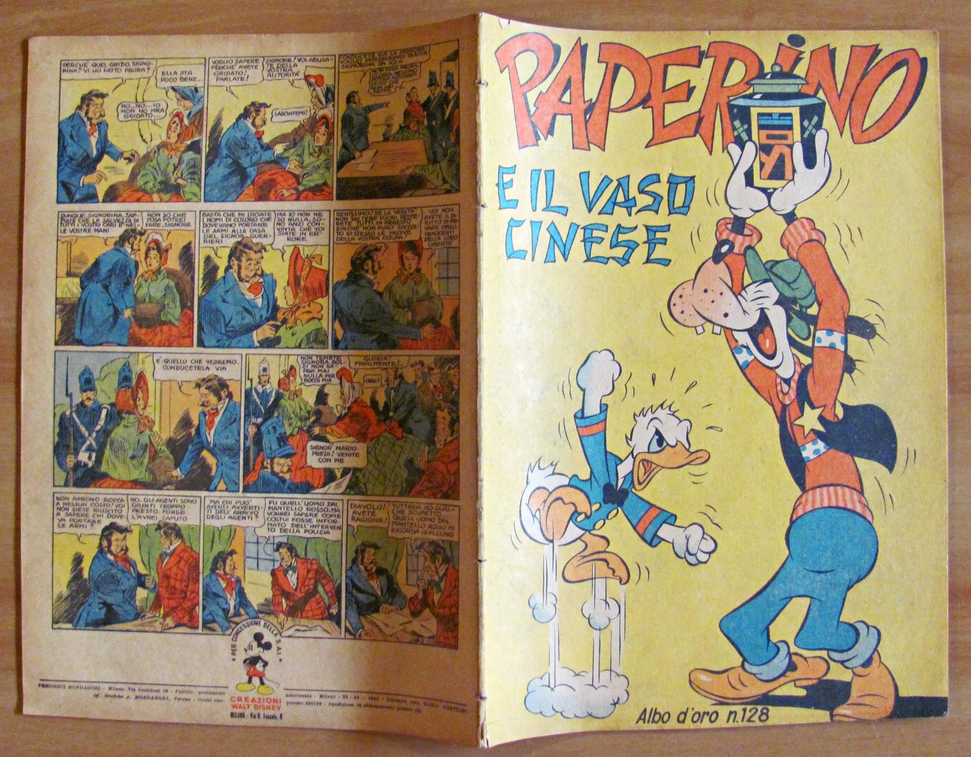 PAPERINO E IL VASO CINESE - Albo d'Oro N.128, 1948