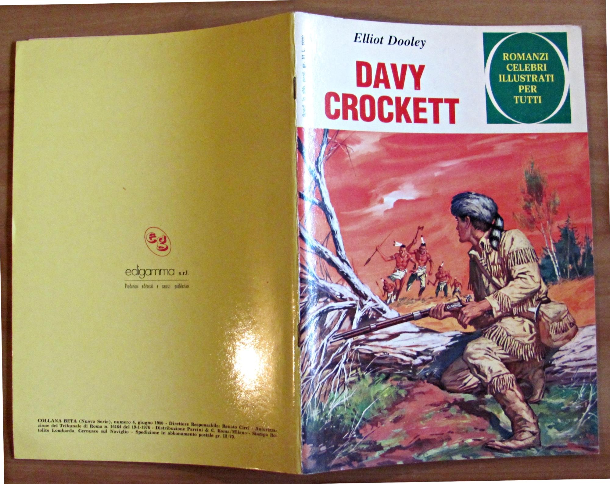 DAVY CROCKETT - Romanzi Celebri Illustrati per Tutti