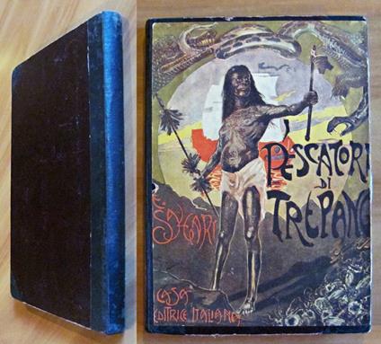 I PESCATORI DI TREPANG, 1922 - ill. SARRI - Emilio Salgari - copertina