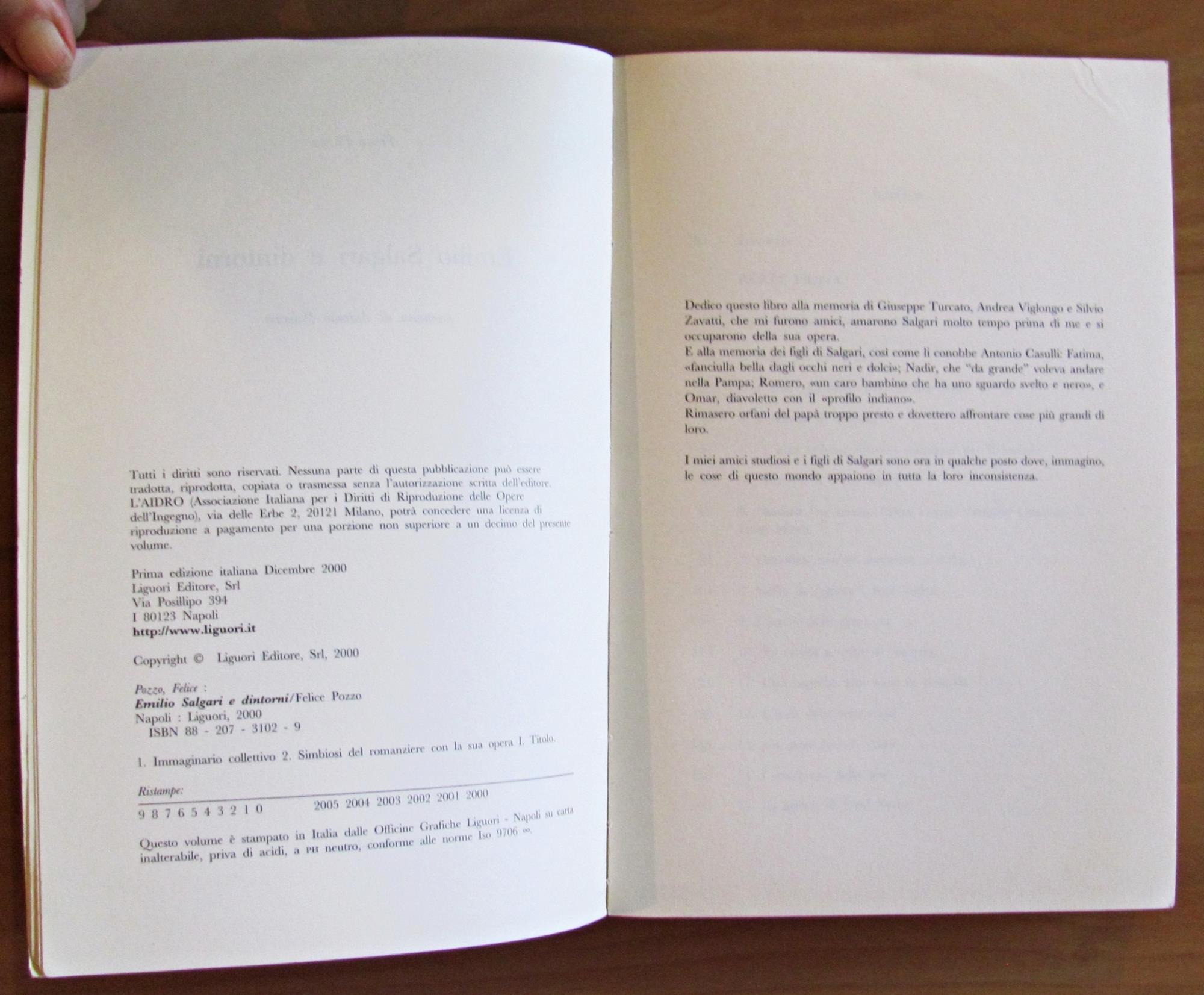 EMILIO SALGARI E DINTORNI - Coll. Teorie e Oggetti della Letteratura