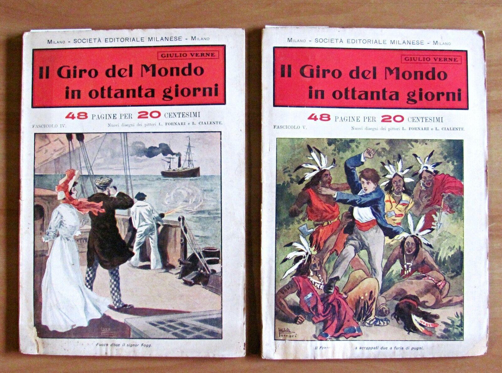 IL GIRO DEL MONDO IN OTTANTA GIORNI - Collezione Completa in 5 Fascicoli sciolti