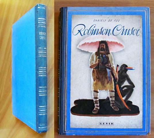 ROBINSON CRUSOE, 1945 - ill. RICCOBALDI - Daniel Defoe - copertina