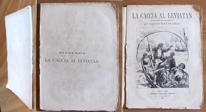 LA CACCIA AL LEVIATAN - Avventure marinaresche, 1882 - Mayne Reid - copertina