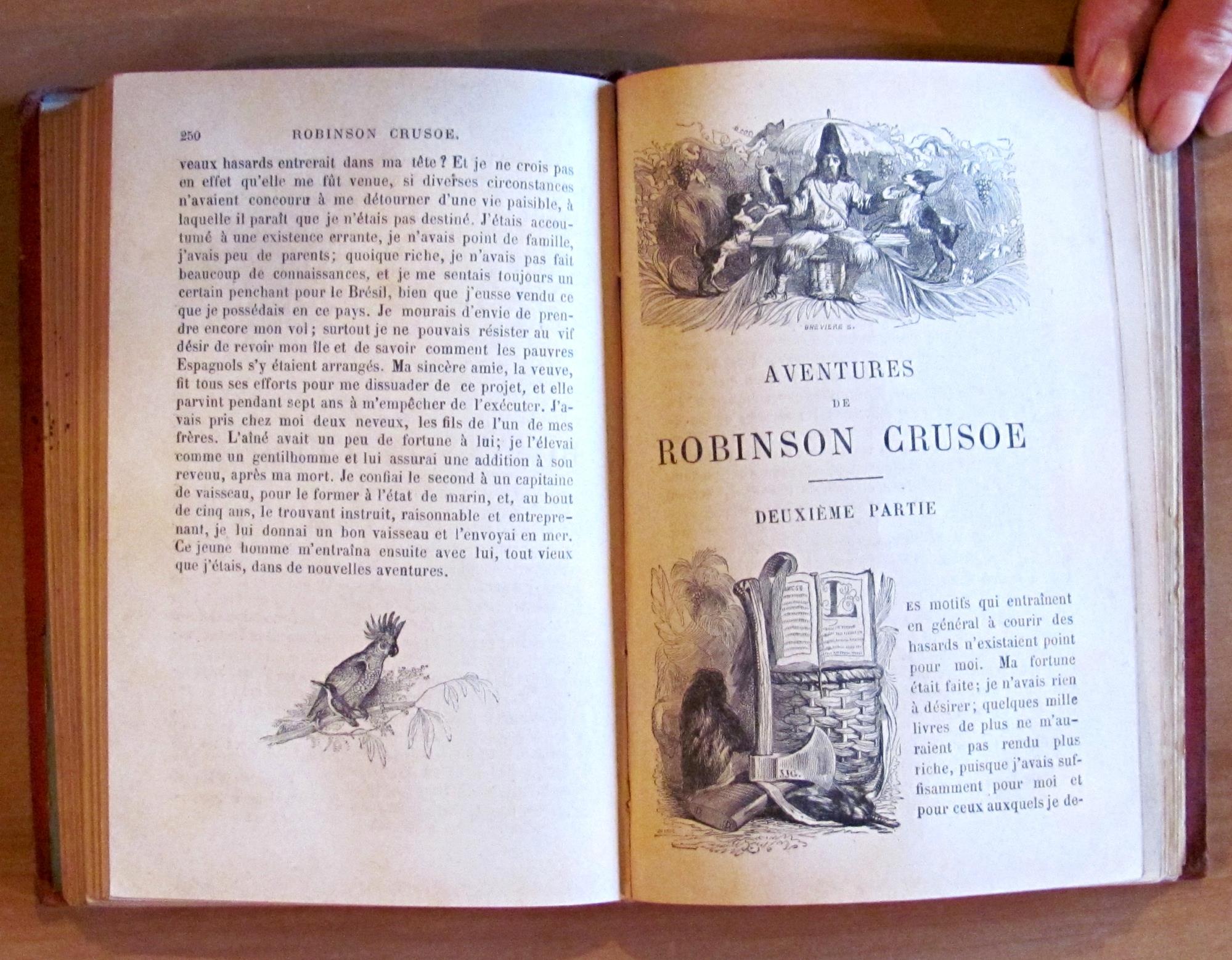 AVENTURES DE ROBINSON CRUSOE, 1872 - ill. GRANDVILLE