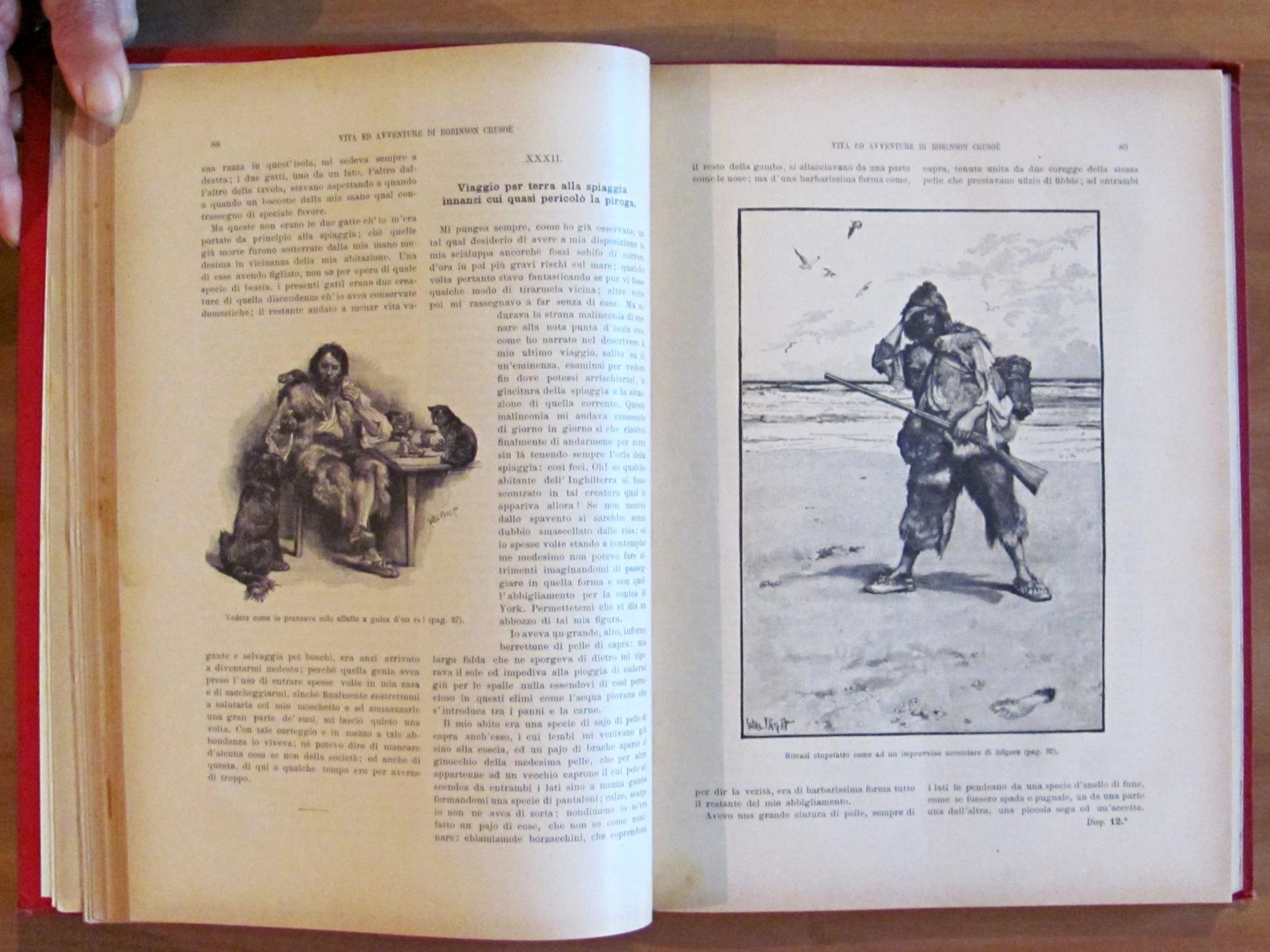 VITA ED AVVENTURE DI ROBINSON CRUSOE, 1902 - ill. PAGET