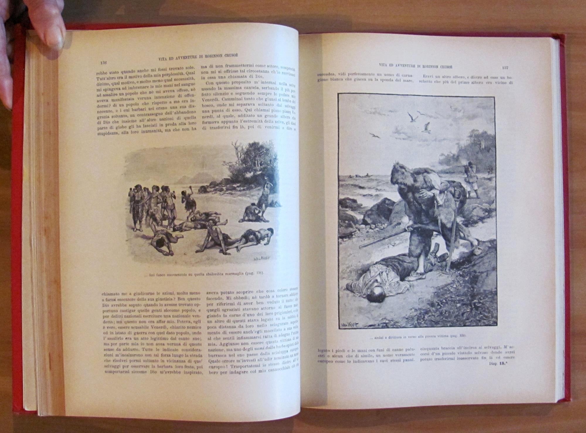 VITA ED AVVENTURE DI ROBINSON CRUSOE, 1902 - ill. PAGET