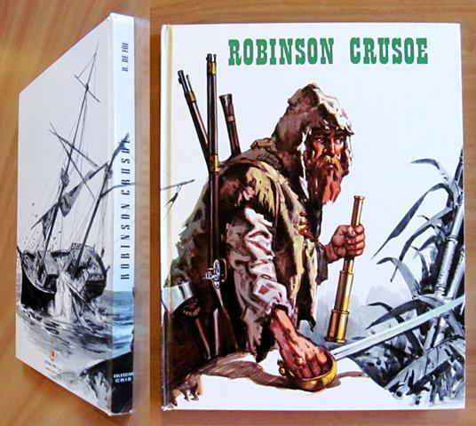 ROBINSON CRUSOE, s.d. anni '70 - Illustrato - Daniel Defoe - copertina