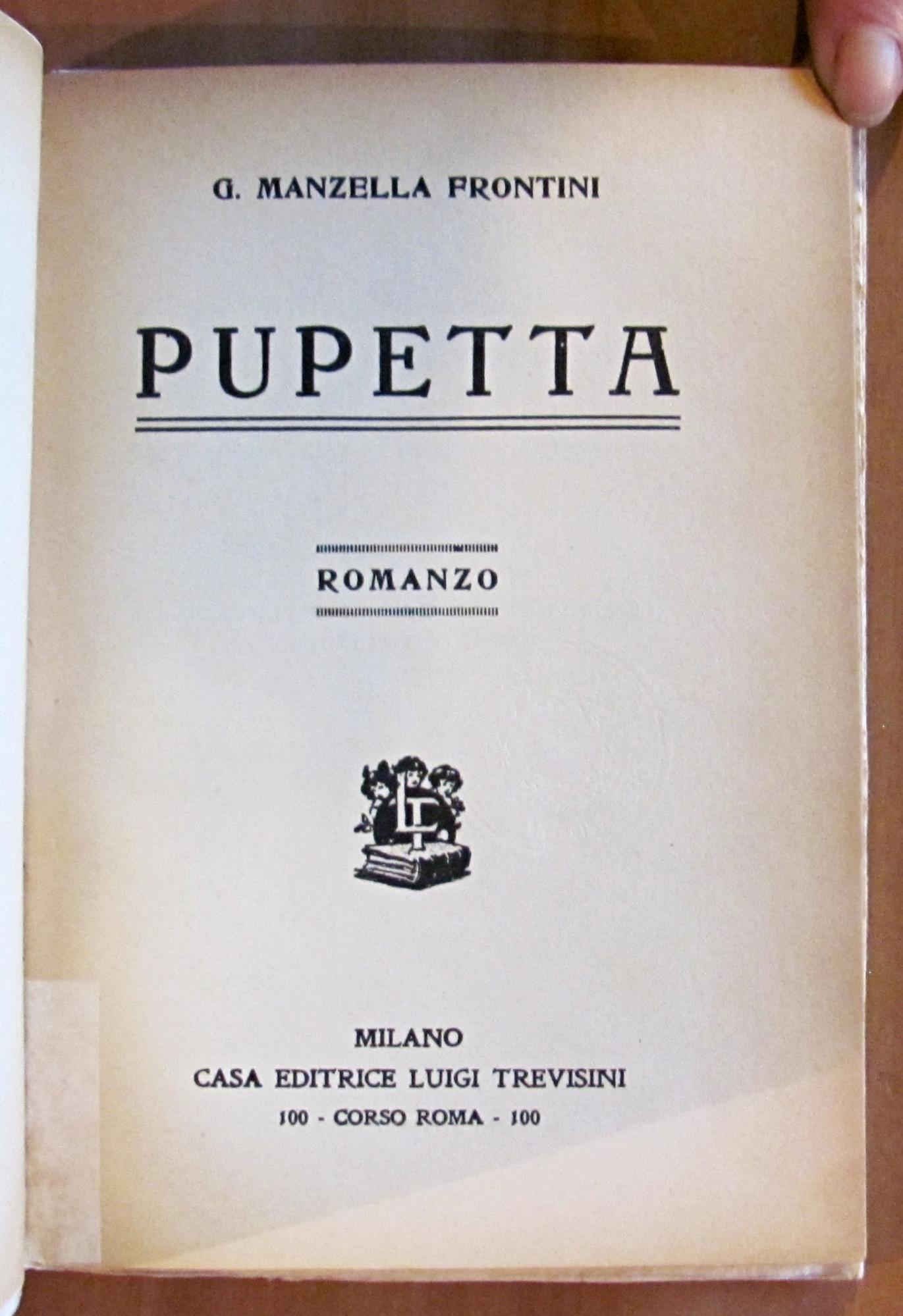 PUPETTA - Coll. di Romanzi e Novelle per la Gioventù Serenissima, 1926