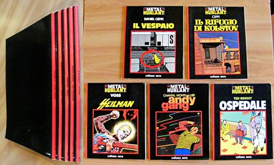 Lotti di 5 Fumetti METAL HURLANT - N. 1, 3, 4, 5, 9 - Collana Nera - copertina