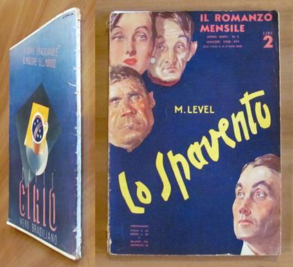 Il Romanzo Mensile N.5, 1938 - LO SPAVENTO - Level M. - copertina