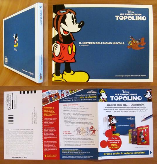 GLI ANNI D'ORO DI TOPOLINO N. 1 - Il Mistero dell'Uomo Nuvola - copertina
