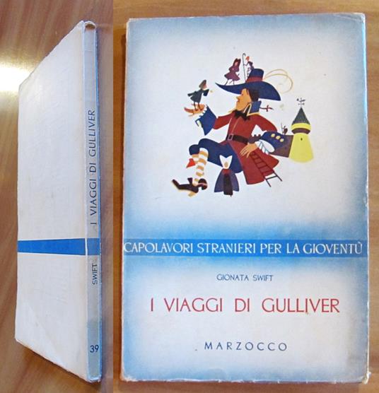 I VIAGGI DI GULLIVER - Collana Capolavori Straordinari per la Gioventù, 1953 - Gionata Swift - copertina