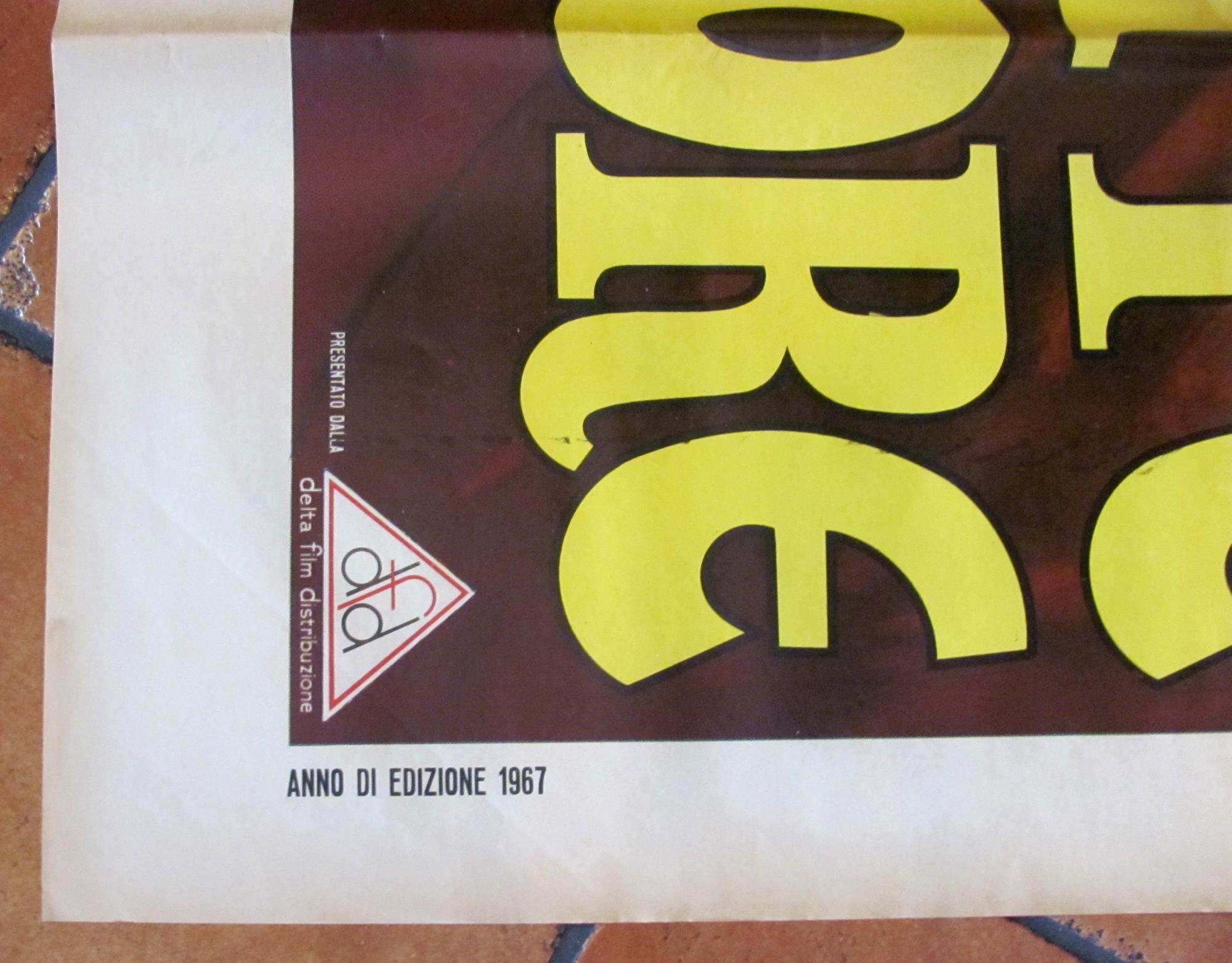 Manifesto Cinema 4F - GENTE D'ONORE - Folco Lulli, Saro Urzì, 1967